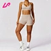 Get seamless comfort and style with our shorts and sports bra set.